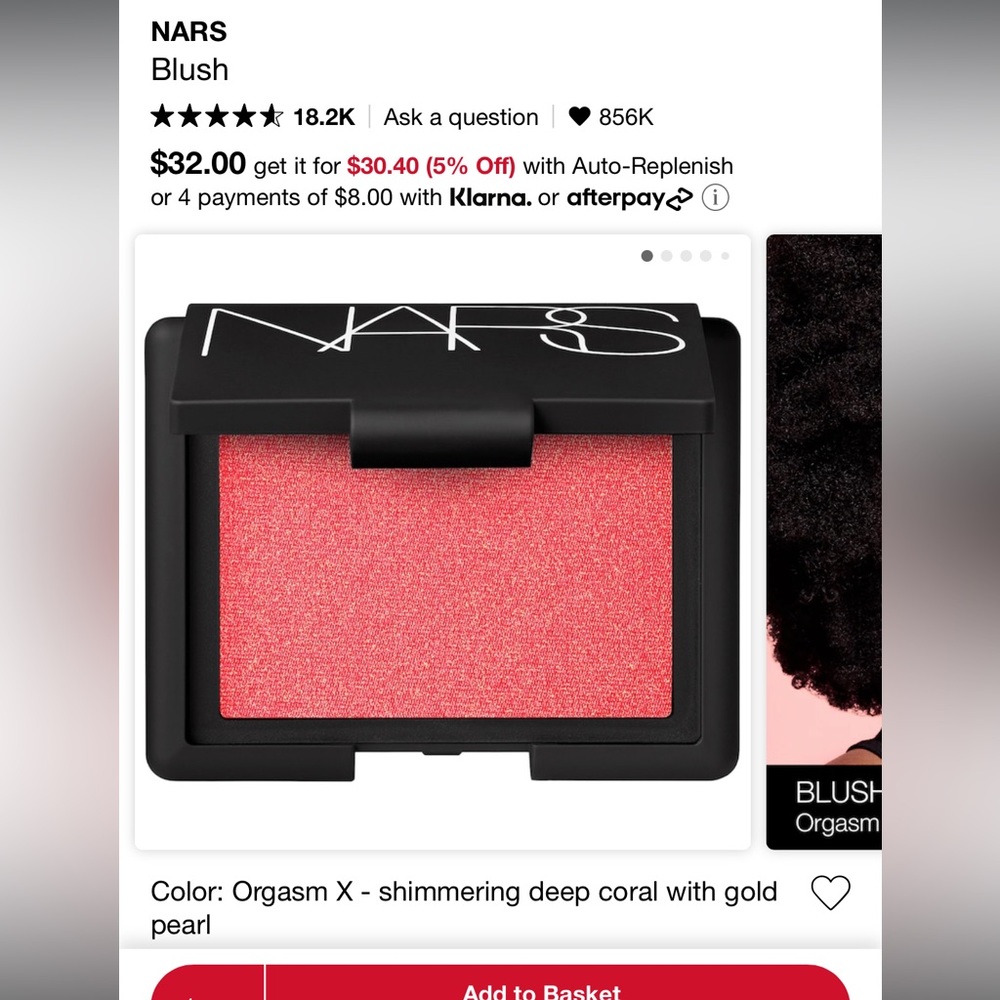 NARS orgasm X blush BRAND NEW IN PACKAGE